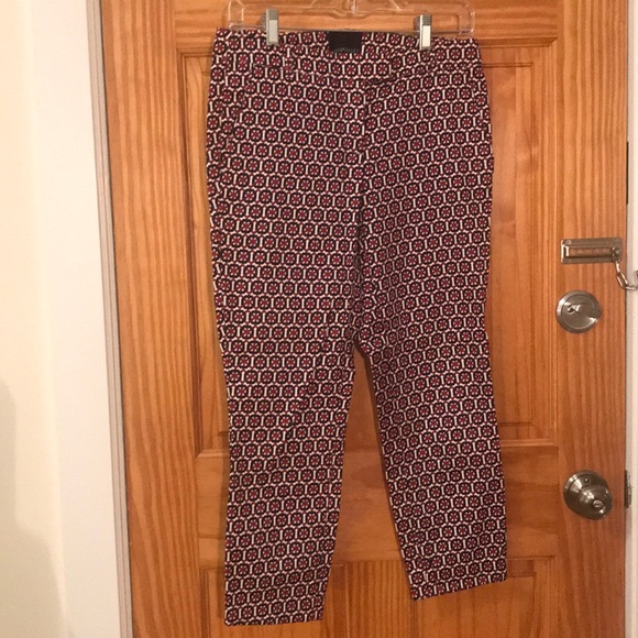 Cynthia Rowley Printed Cropped Pants - Picture 1 of 7